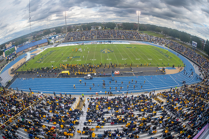 A&T Stadium overhead football game